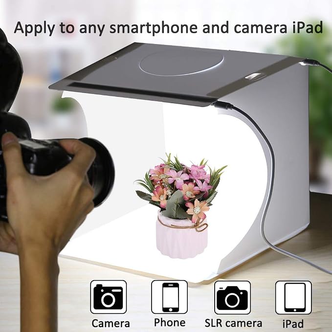 DUCLUS Mini Photo Studio Light Box, Portable Folding Photography Light Tent kit - Image 4