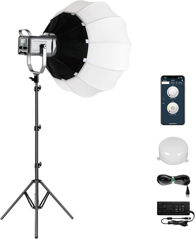 GVM 150W Video Light Kit, 2700K-7500K Continuous Lighting by GVMGreatVideoMaker