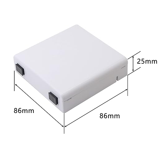 GELRHONR FTTH Fiber Panel Box Enclosure, 2 Core Fiber Optic Terminal - Image 3