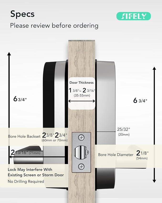 Keyless Entry Keypad Smart Door Lock - Image 5