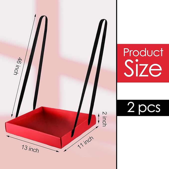 Junkin 2 Pcs Snack Trays with Strap Wearable Party Serving Tray Foldable - Image 2