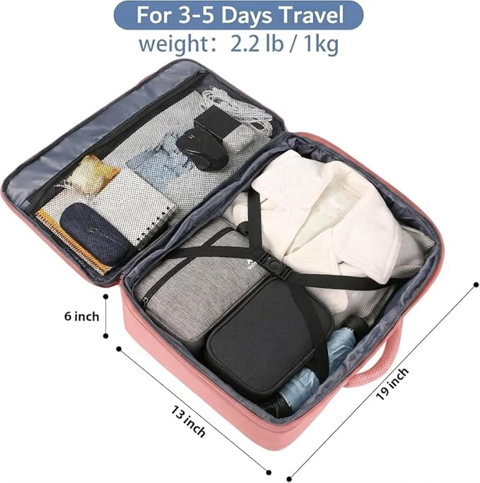 MATEIN Pink Travel Backpack for Women, 40L Water Resistant Carry on Backpack - Image 3