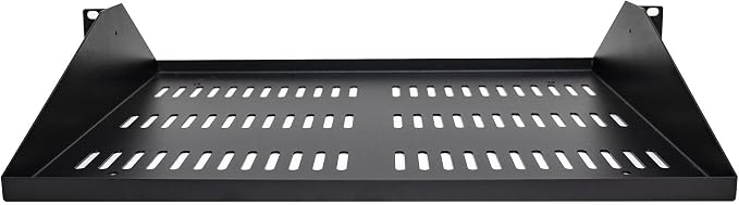 StarTech.com 2U Server Rack Shelf, Center Mounted Universal Vented Rackmount - Image 4