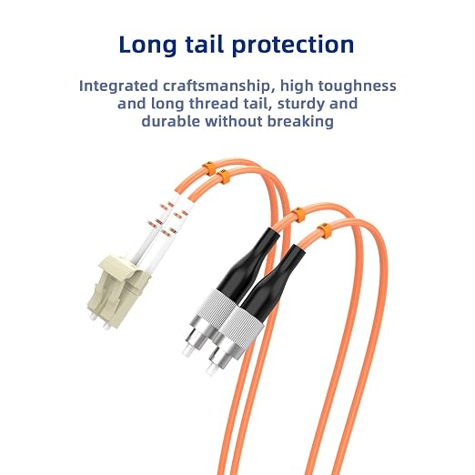 20M/65.6FT OM1 Fiber Patch Cable, LC/UPC to FC/UPC, 62.5/125μm, 10GB Multimode - Image 5