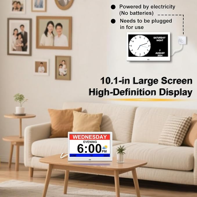AINFTIME DST Clock with Day and Date - Image 2
