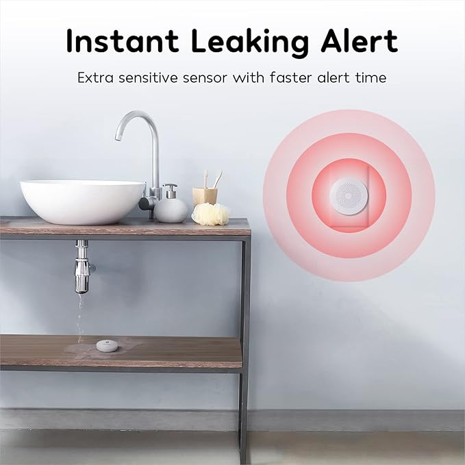 Winees WiFi Water Leak Detector, 1 Pack Water Sensors - Image 5