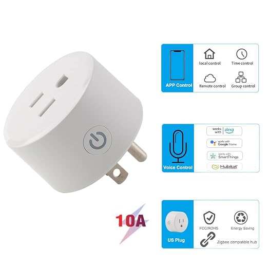 Zigbee Smart Plug Outlet, Mini Remote Voice Control - Image 2