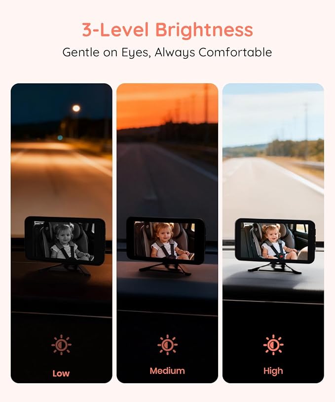 Babyvue BV5 Baby Car Camera 1080P, Dual USB Powered - Image 6