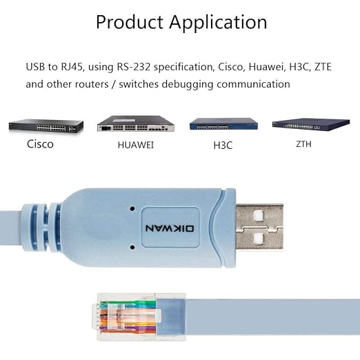 USB to RJ45 Console Cable 2pack, Essential Tool - Image 4
