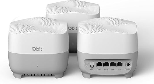 DBIT AX1500 WiFi 6 Mesh Wi-Fi System | 5, 600 Sq Ft Coverage & 120 Devices | by DbitDirect