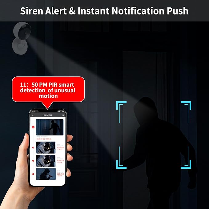 Indoor Camera 2K Cameras for Home Security, 24/7 Live Video, 2 Way Audio - Image 3