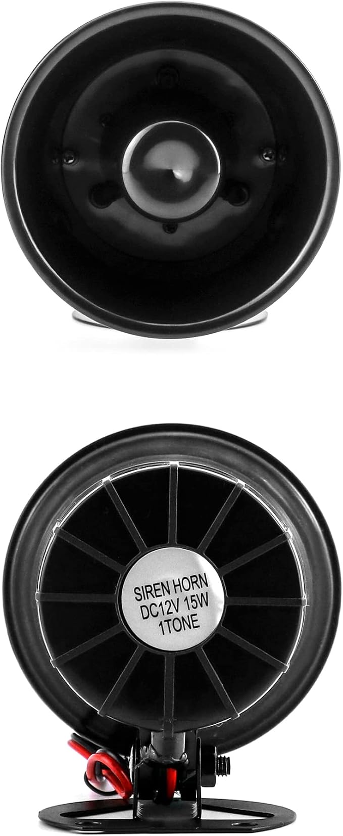 QWORK Electric Siren Horn, 2 Pack DC 12V Security Loud Wired Alarm Siren - Image 3