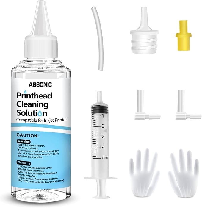 Printer Cleaning Kit for Epson, Printhead Cleaning Kit for HP, Inkjet Printer by Absonic