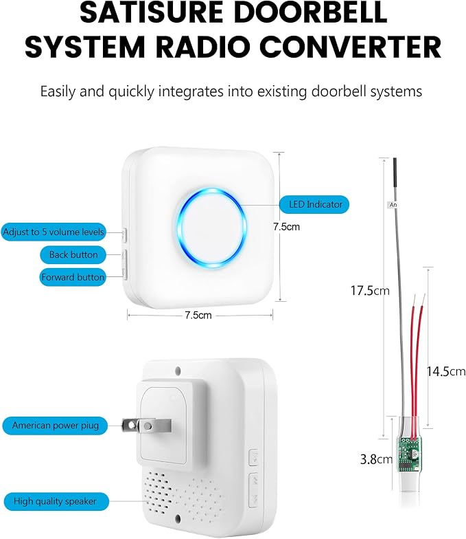 Satisure Wireless Doorbell Chime - Image 9