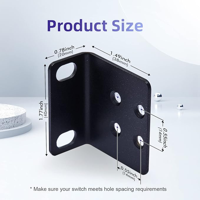 19" Rack Mount Kit for 17.3 inch Wide Switches, Compatible - Image 2
