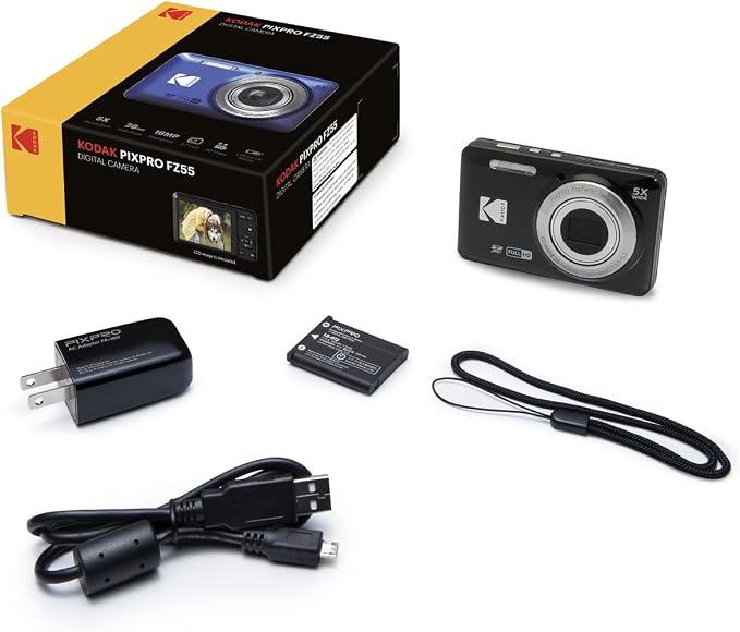 Kodak PIXPRO FZ55 Digital Camera + Point & Shoot Camera Case + Sandisk 128GB - Image 4
