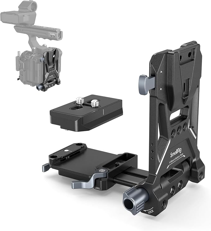 SMALLRIG Foldable V Mount Battery Plate w/QR Plate by SmallRig