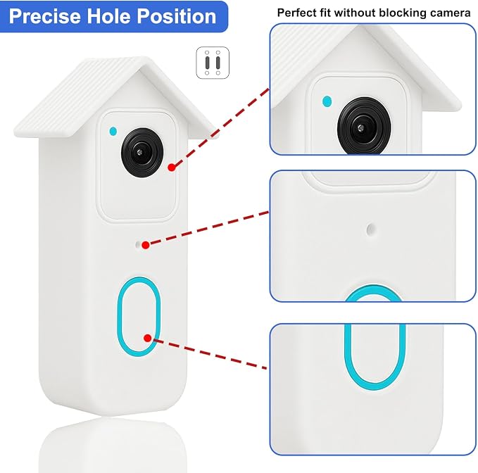 Silicone Protective Cover for Blink Video Doorbell – Weatherproof & - Image 3