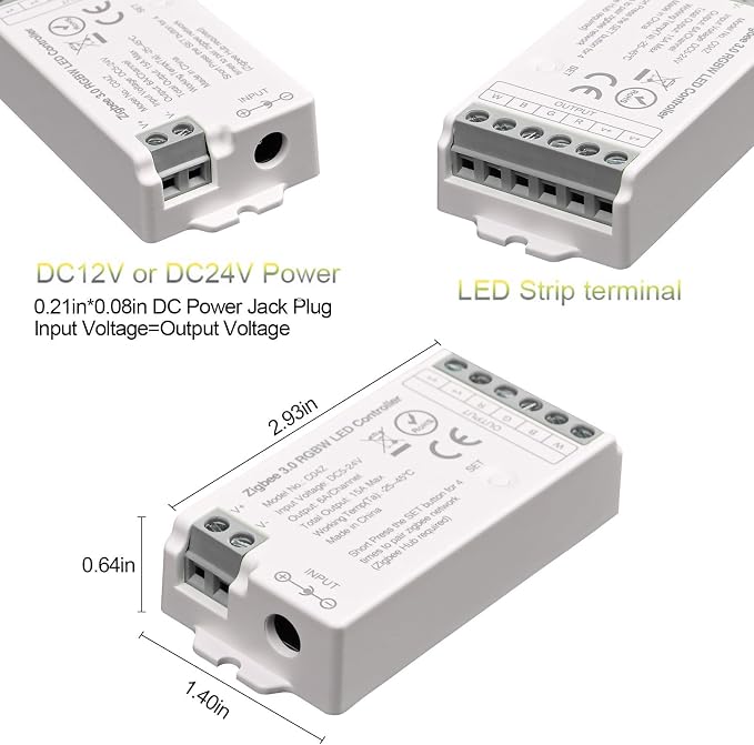 ZigBee 3.0 LED Controller C04Z RGBW LED Strip Bulb Dimmer Compatible - Image 7