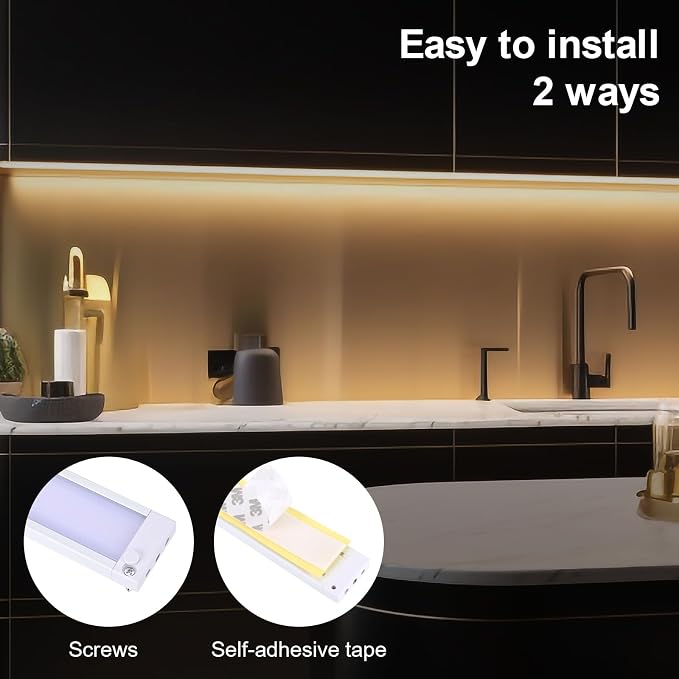 4pack 7inch Dimmable LED Kitchen Light Kit, 2700-6000K Smart Closet Cabinet - Image 8