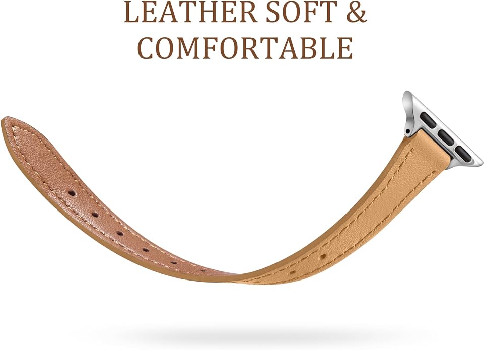 Charlam Slim Leather Band Compatible - Image 3