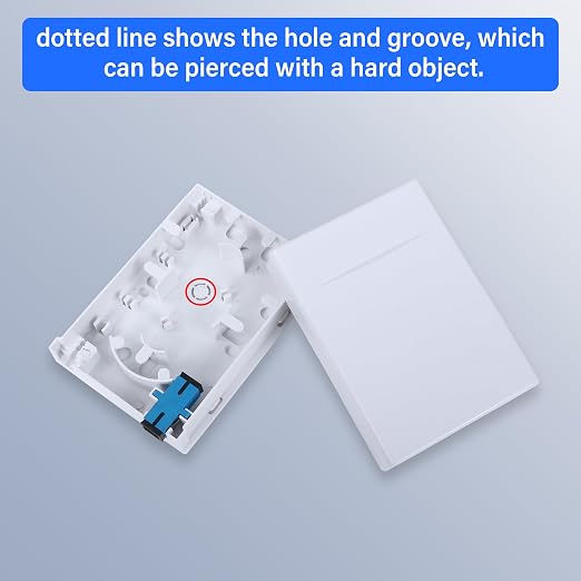 Fiber Optic Terminal Junction Box 2 Ports Fiber Panel Desktop Box - Image 3