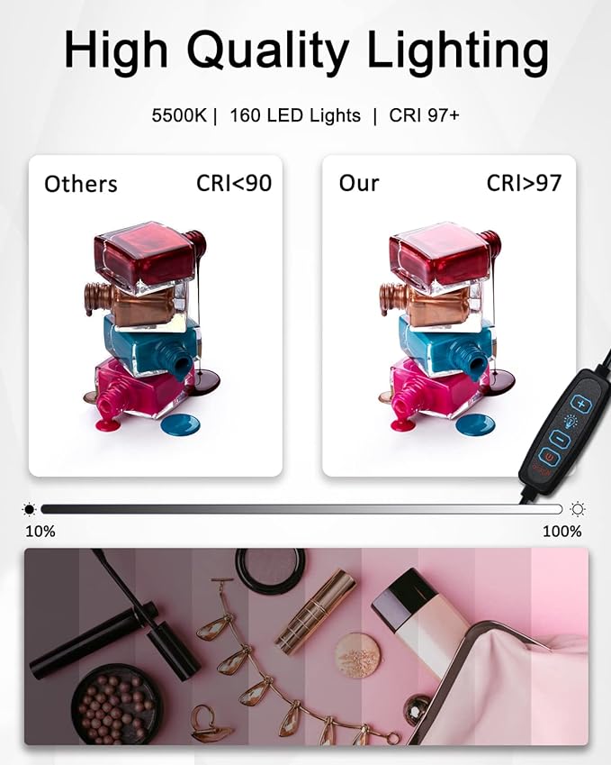 DUCLUS Light Box Photography, 16x16 Inch Photo Light Box - Image 2