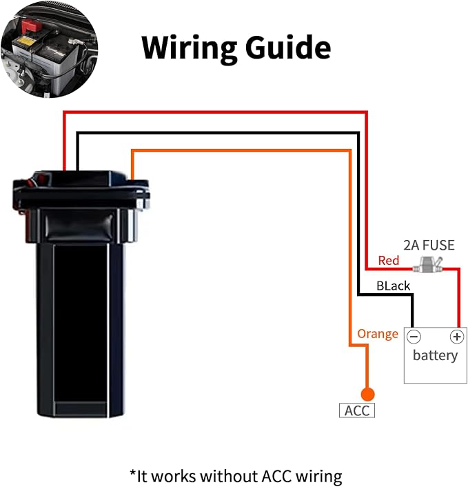 Wired GPS Tracker for Vehicles, No Monthly Fee, No Subscription - Image 3