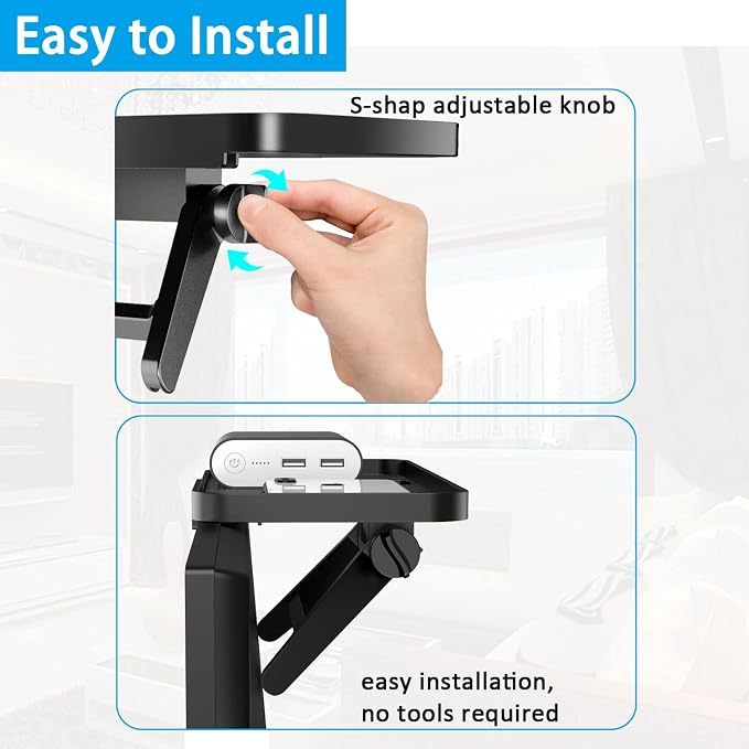 TV Top Screen Shelf Speakers Mount Adjustable Computer Monitor Shelf Storage - Image 7