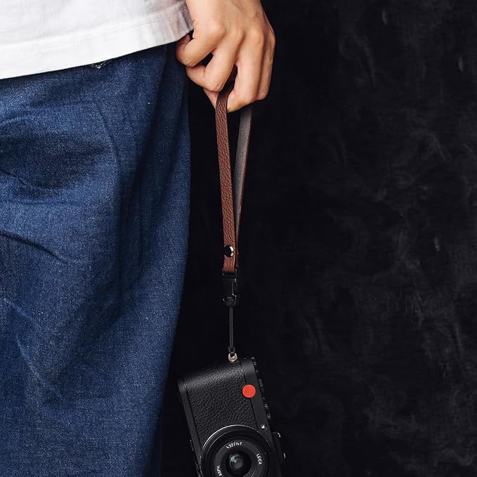 Vintage Minimalist Leather Camera Neck Shoulder Strap - Image 8