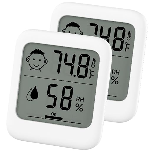 HATUSOKU Pack of 2 Digital Thermometer and Hygrometer by HATUSOKU