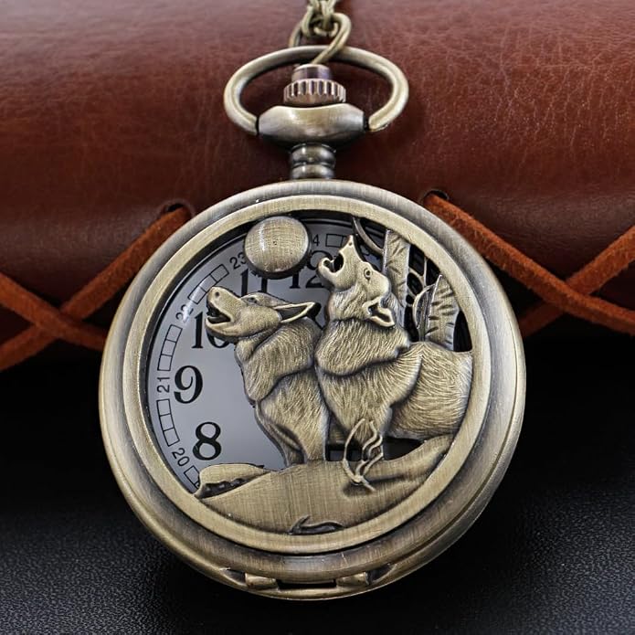 Men's Pocket Watch, Arabic Digital Dial Pocket Watches - Image 2