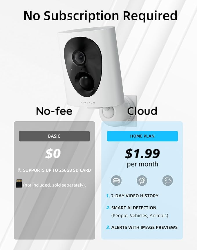 VIRTAVO VistaFlask 2K Security Cameras Wireless Outdoor, Battery Powered - Image 9