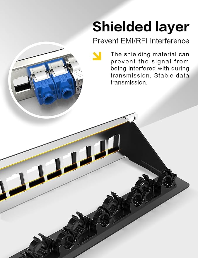 24-Port Blank Keystone Patch Panel - Image 6