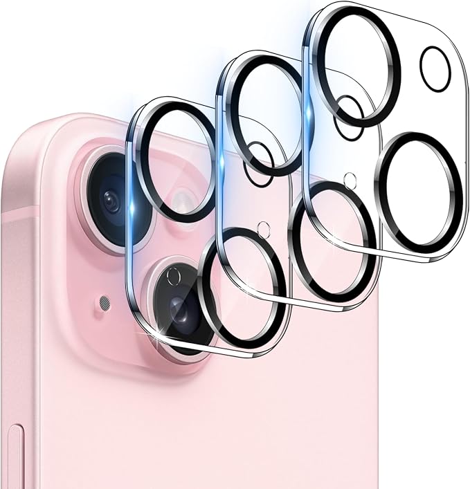 WHPXJY for Camera Lens Protector for iPhone 15/15 Plus Ultra HD Tempered Glass by WHPXJY