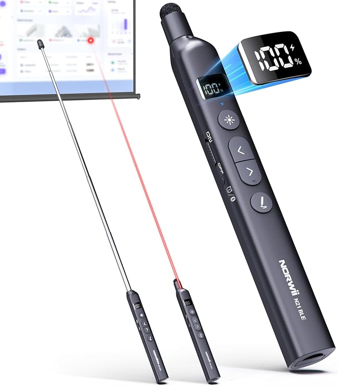 Norwii N21 Bluetooth Presentation Clicker by Norwii