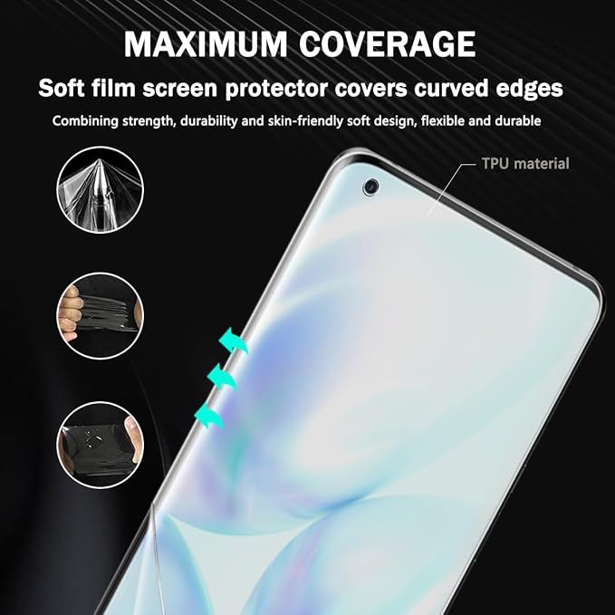 2+2 Pack Screen Protector for OnePlus 9 Pro Flexible TPU Film - Image 7