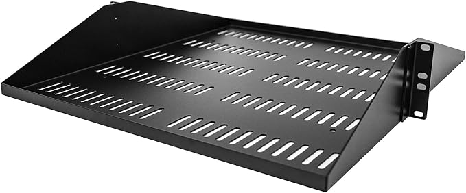 StarTech.com 2U Server Rack Shelf, Center Mounted Universal Vented Rackmount - Image 2