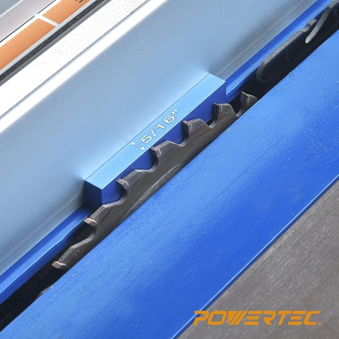 POWERTEC Setup Blocks Height Gauge 15pc Set, Router Table Setup Bars - Image 3