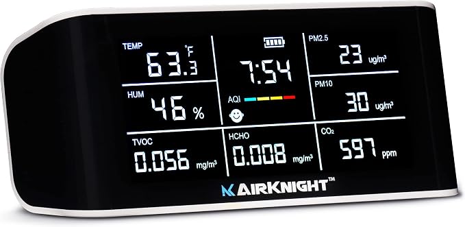 AirKnight Premium Indoor Air Quality Monitor Indoor & Air Quality Sensor. VOC by AirKnightMonitoring
