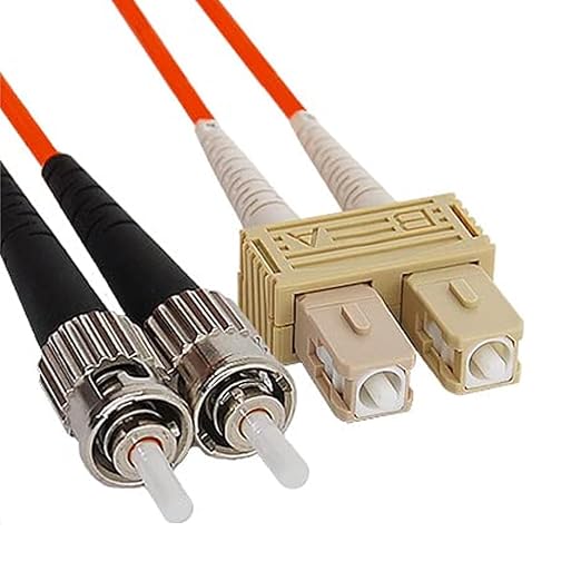 ICC SC to ST Duplex Multimode 62.5/125 Fiber Patch Cable, OFNR Riser, 2.0mm Zip by ICC