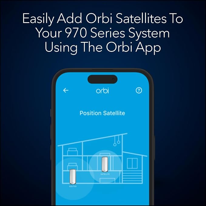 NETGEAR Orbi 970 Series Quad-Band WiFi 7 Mesh Add-on Satellite - Image 5