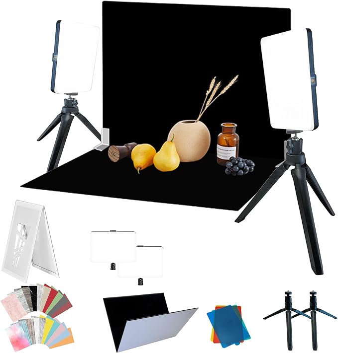 14PCS Black Velvet Flocked Product Photography Backdrops Board - Image 9