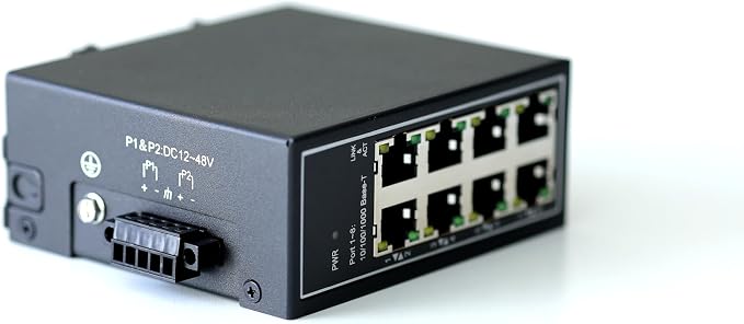 WDH-8GT-DC 10/100/1000Mbps Unmanaged 8-Port Gigabit Industrial Ethernet Switches - Image 4