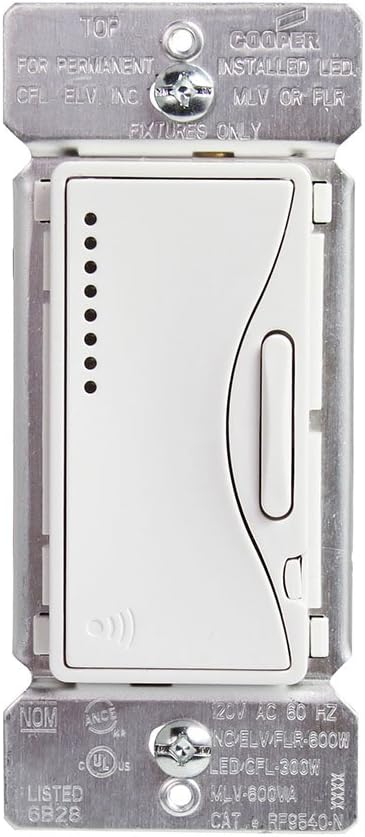 Eaton RF9540-NAW ASPIRE Single-Pole Multi-Location Master Dimmer Light Switch - Image 2