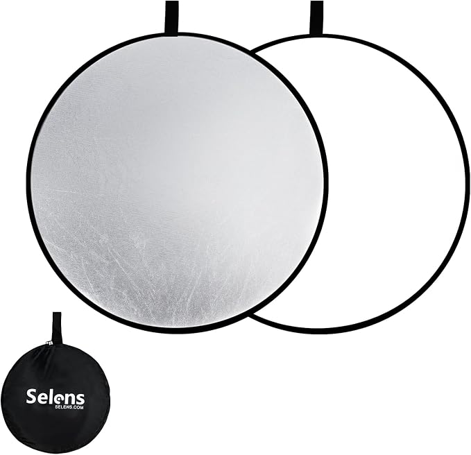 Selens 2 in 1 Foldable 17inch/45cm Light Reflector, Collapsible Disc by Selens