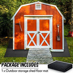Outdoor Shed Floor Mat 3 x 3 ft, Waterproof Non Slip Rug - Image 3