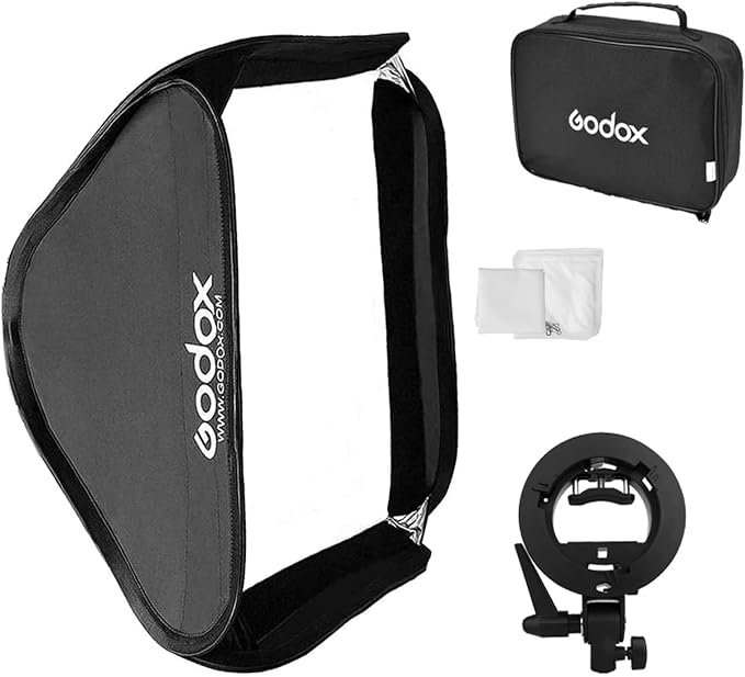 Godox 32" x 32" Softbox with S-Type Bowens Mount Bracket Flash Holder Kit by GODOX