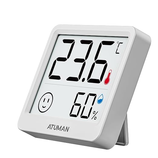 ATuMan Mini Digital Hygrometer Indoor Thermometer by ATuManLLC