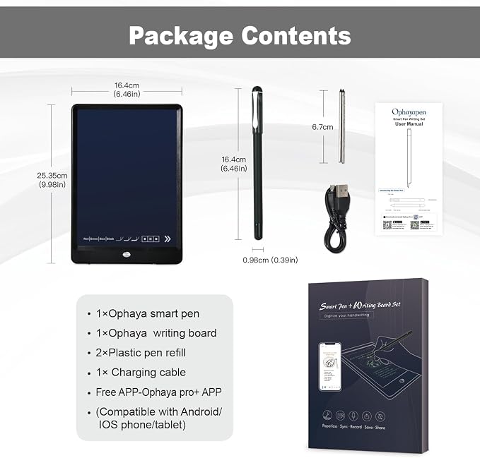 Ophayapen Digital Smart Pen and Writing Board Set, Real-time Sync - Image 6